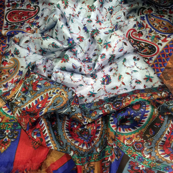 Turkish Printed Silk Wrap - AlSundus