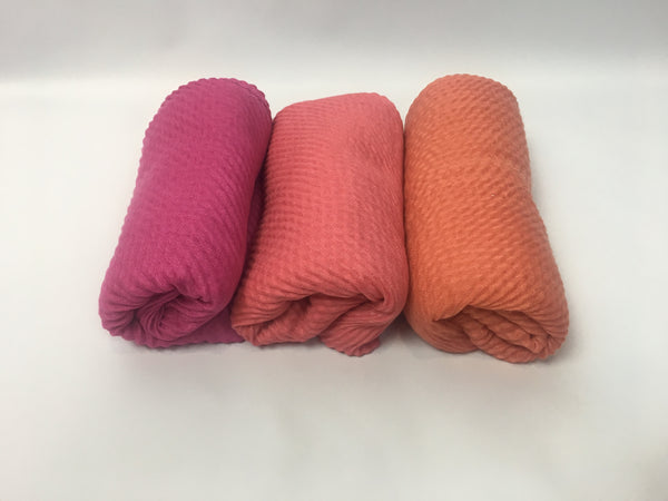 Textured bubble wrap scarf Corals Pink - AlSundus