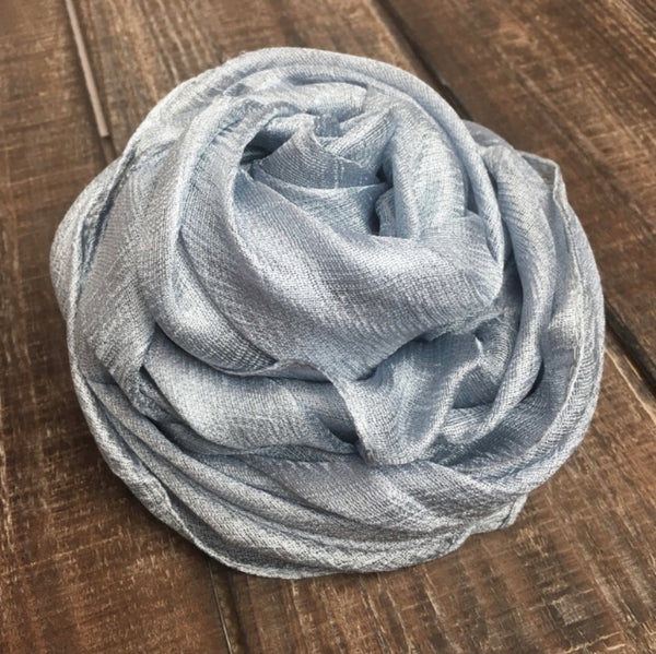 Soft Silk and Linen Blend shawl - AlSundus